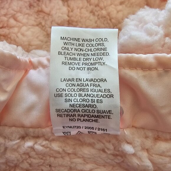 Disney Mickey Ears Coat, Pink with Bow Details, Toddler Girls 2T Faux Fur Lined - Picture 13 of 13